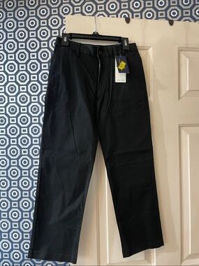 BOYS Black Straight-Leg Pants